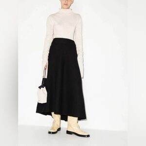 NWOT JIL SANDER RIBBED ASYMMETRIC SKIRT